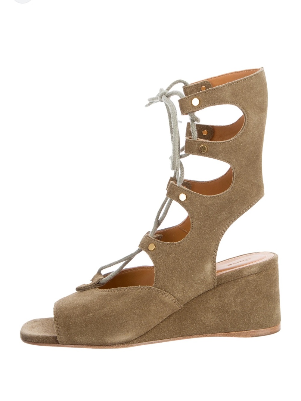 Chloe Foster Gladiator Wedge sandals